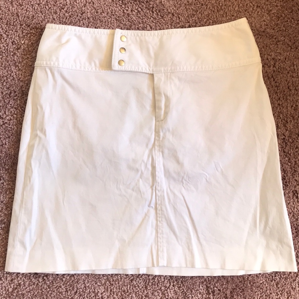 White Banana Republic Mini Skirt